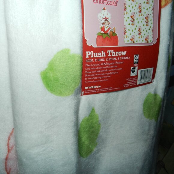 Strawberry Shortcake 🍓🍰Plush Throw/Blanket 2025🍰 50" X 60"🆕⌚📦🏃💨🚚 - Picture 6 of 16